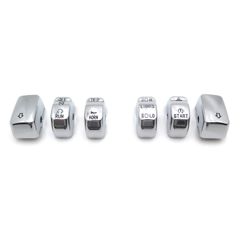 HK MOTO HONGK- Motorcycle Chrome Hand Controls Switch Button Covers Compatible with H-D 2011 Softail(except '11 FLSTSE) Heritage Softail Classic/Fat Boy/Fat Boy Lo/Softail Deluxe [B01BI85QGK] - Image 1